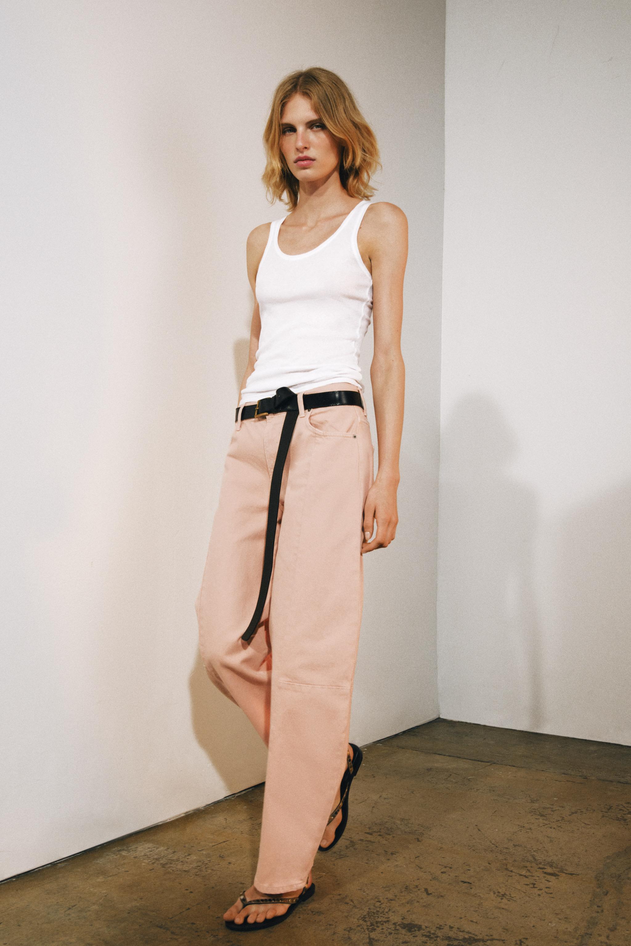 JEAN ZW COLLECTION BARREL PATCHWORK TAILLE MOYENNE